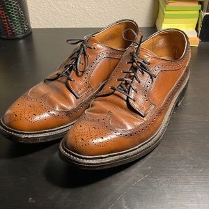 Towncraft Top Grain Leather Wingtip Dress Shoes